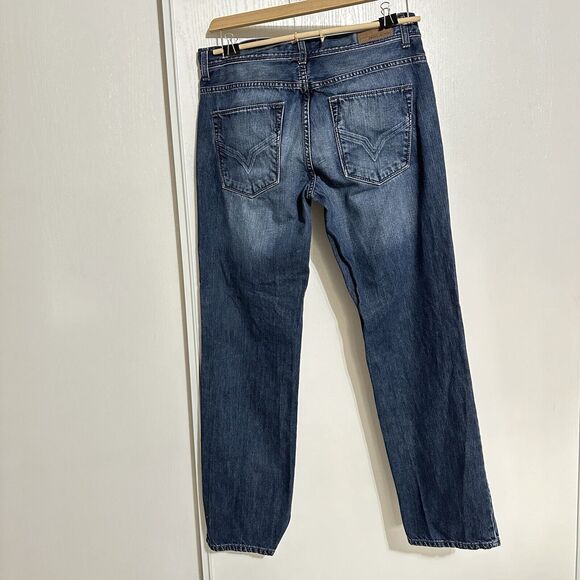 DKNY Men’s Jeans Denim Jeans 32x32 Straight Relaxed Distressed Y2K - Picture 2 of 11